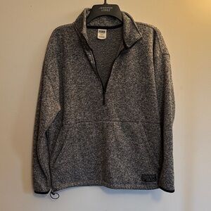 PINK Victoria's Secret Gray Women’s 1/4 zip Medium
